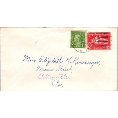 1932 Elizabeth K. Renninger Collegeville PA Postal Cover Envelope TG7-PC3