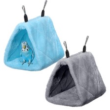 2 Pcs Warm Bird Nest House, Parrot Sleeping Bed Hanging Hammock, Snuggle Cave...