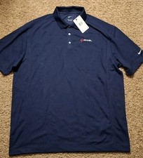 Nike Polo Shirt Men's Navy Blue Dri-Fit Moisture Wicking Golf Standard Fit XXL