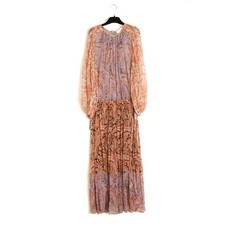 Zimmermann Long Dress T1 FR38 Boteh Silk Muslin Maxi Dress UK10 US8 Pristine