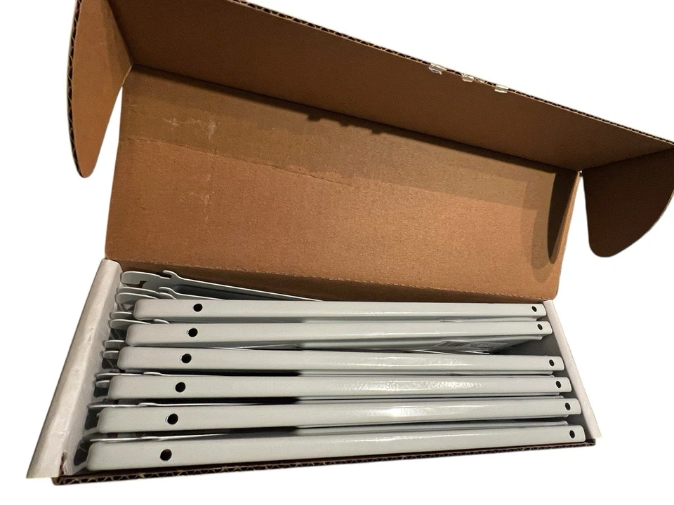 Closetmaid 2853 12" Soporte de oruga de estante blanco - Paquete de 12 Foto 2 de 4