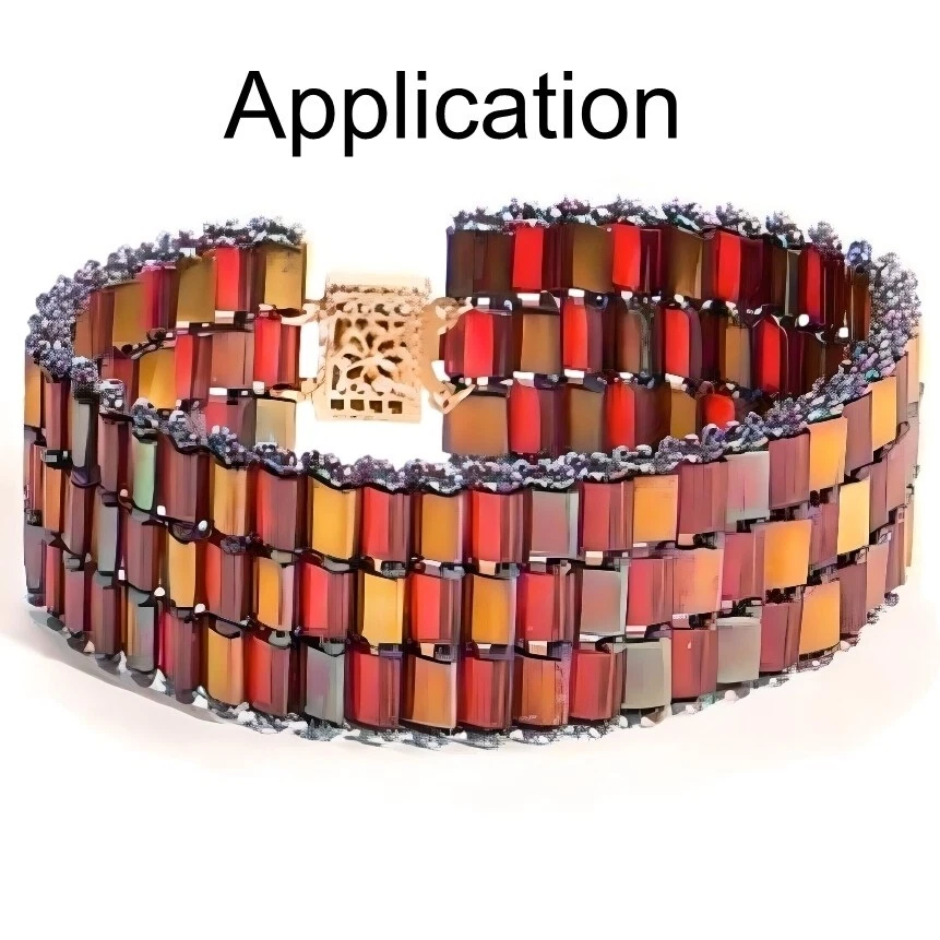 Miyuki Tila 2-Hole Square Beads 5mm Metallic Dark Bronze 7.2GM TL457 - Image 4 of 4