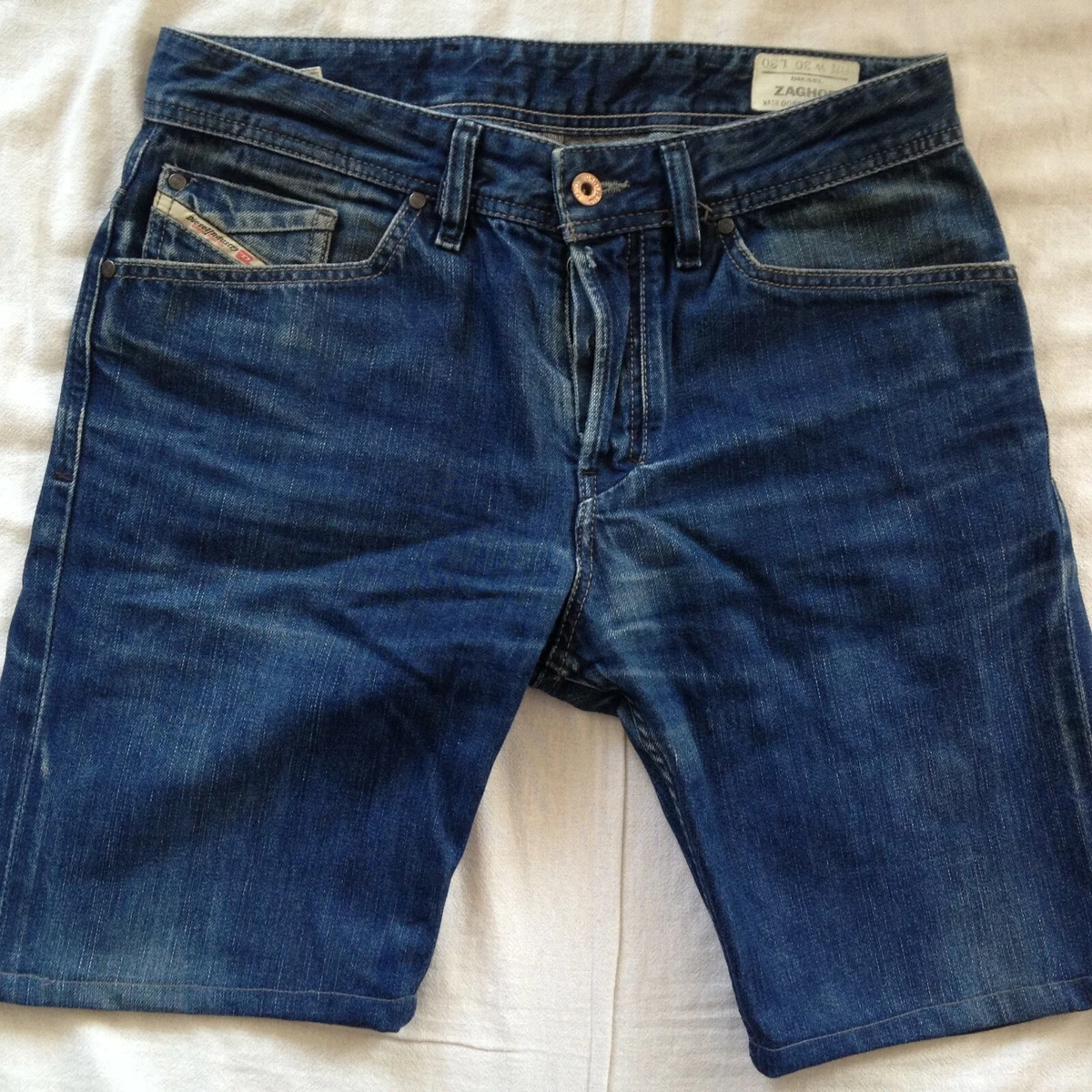 Diesel denim shorts cheap
