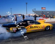 BRUCE ALLEN SLICK 50 AWESOME PRO STOCK CAR BURNOUT 8X10 GLOSSY PHOTO #7S3