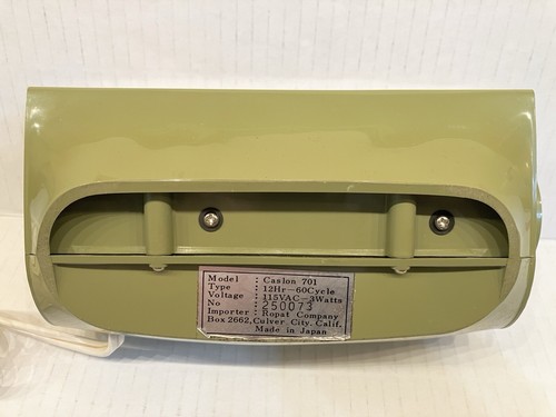 Vintage Green Flip Clock, Model 701 Caslon, Copal Japan, Tested Works, Dim Light - Picture 10 of 13