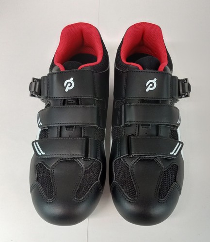 Peloton Cycling Shoes Women's EU 39 (US 8) Hook & Loop Closure Black & White NIB - Picture 6 of 17