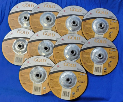 CARBO GOLD TYPE A27 7'' GRINDER WHEEL 02854  METAL  7''X 1/4''X5/8 (LOT OF 10)