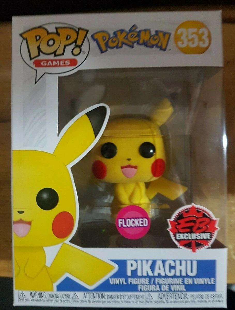 Funko Pokemon POP! Games Pikachu Exclusive Vinyl Figure #353 [Flocked]