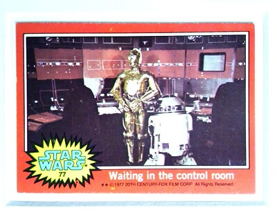 77 Waiting in the control room 1977 Topps Star Wars IV A New