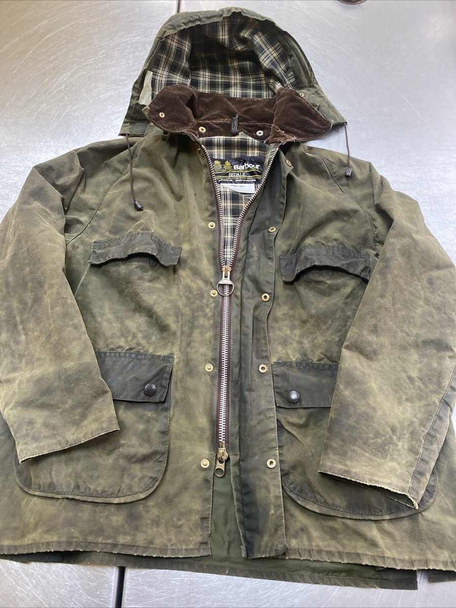 Vintage 2 Crest 80s Barbour Bedale C46 Men
