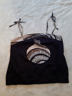 Divina Providencia Damen Träger Shirt Schwarz Grösse 38 R8012