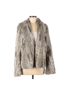 olivaceous fur jacket