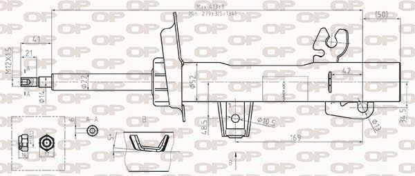 Amortisseur avant gauche contre le roulis pour Mini Cooper One D