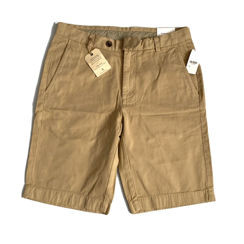 Brooks Brothers Men's BERMUDA Cotton Shorts, Beige, W30