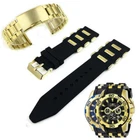 PACK OF 2 Replacement Watch Band Gold T Fits Invicta Pro SCUBA Diver 50mm 22340