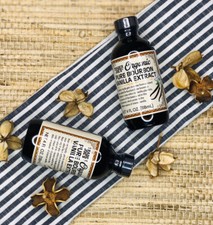New! Sealed 2-Pack ORGANIC PURE BOURBON VANILLA EXTRACT 4 FL OZ. GLASS Bottle