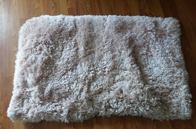 Alpine super soft plush Shag 30'' x 50'' Accent Rug in Blush pink - DIRT SPOTS