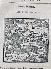 Gecko 1614 Gravure Lézard Herpétologie Gecko Léopard Alciati Emblemata Alciato