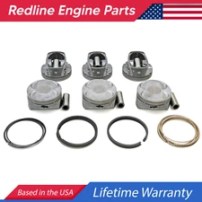 PISTON and RINGS KIT for 11-23 JEEP DODGE 3.6L DOHC PENTASTAR CHEROKEE WRANGLER