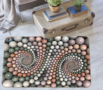 3D Pebbles Circle Texture O3913 Game Rug Mat Elegant Photo Carpet Mat ...
