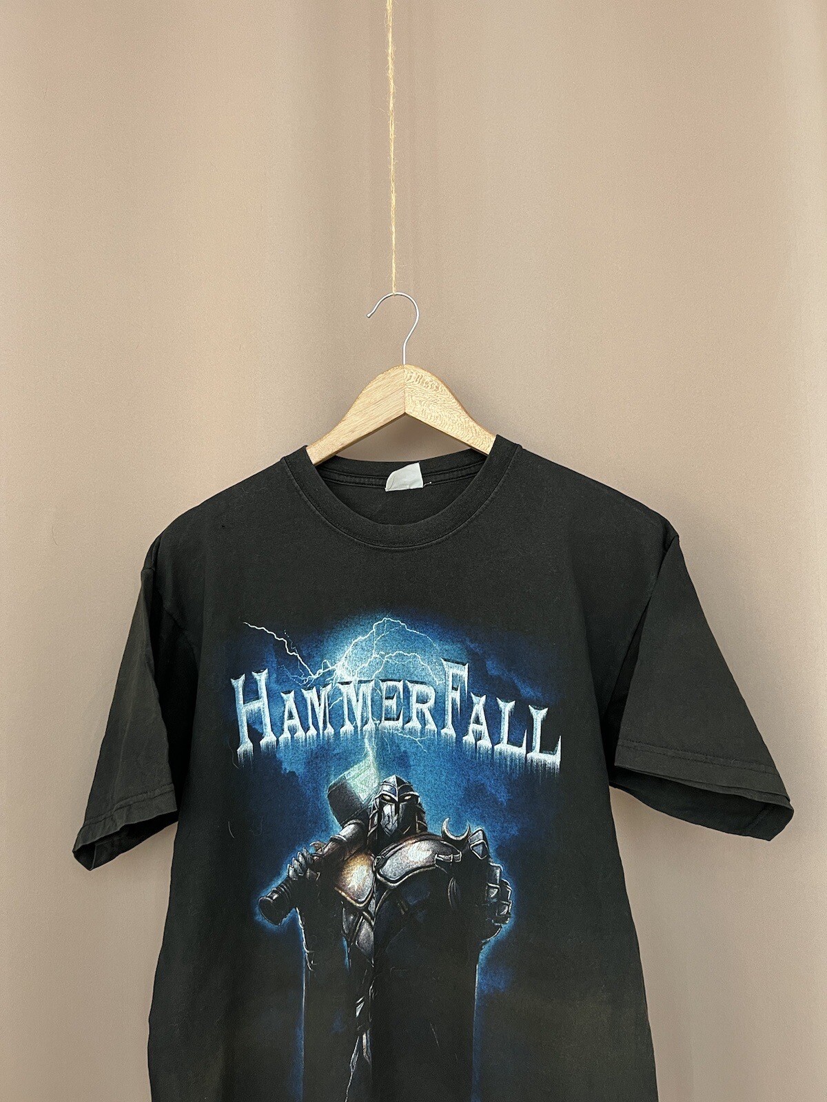 Hammer Fall Wants You Merch T-Shirt 2005 Double Side Jersey Vintage