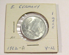 1962-A East Germany DDR 1 Mark Au Coin