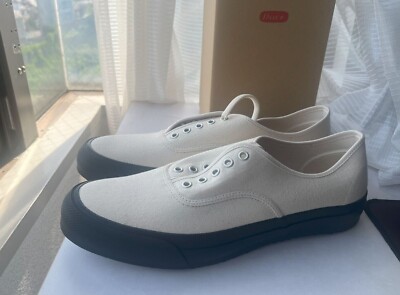 DOEK SHOE INDUSTRIES OXFORD FOR RUBATO ECRU/INDIGO Canvas sneakers Cork insole