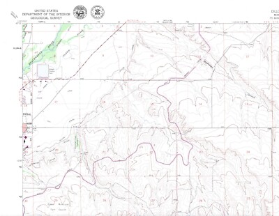Dillon East Quadrangle Montana 1979 USGS Topo Map 7.5 Minute Topographic