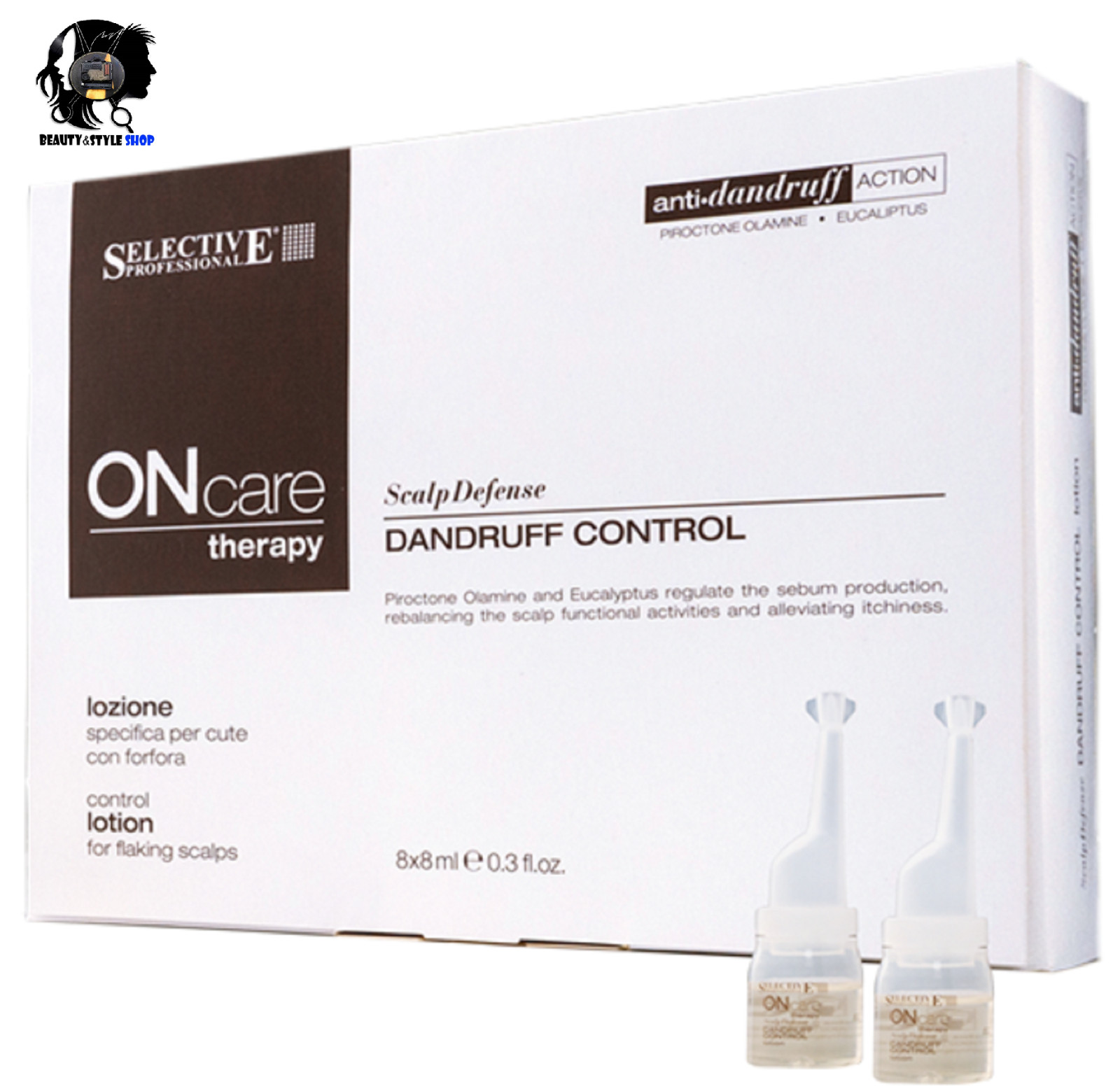 Selective Professional Lozione Antiforfora OnCare Scalp 8 Fiale da 8ml