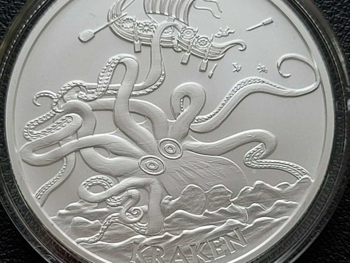 THE KRAKEN 1 OZ SILVER ROUND THE ANONYMOUS MINT OWL w/CAPSULE FAST
