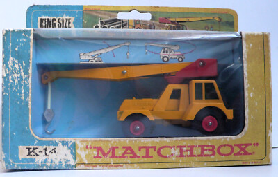 Matchbox King Size K-14 - Taylor Jumbo Crane in Box, gelb-rot Lesney