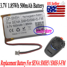 500mAh Replacement Battery For SENA SMH5 SMH-5-FM Motorcycle Bluetooth Headset