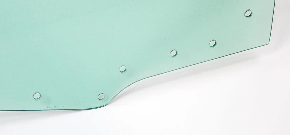 LH Side Door Glass With 8 Holes Green Tint AMD Fits 550-3470-8TL - Image 3 of 4