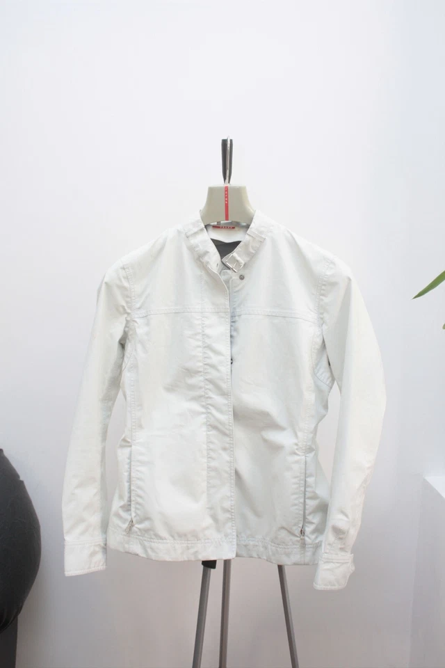 Chaqueta para mujer Prada Gore-Tex blanca crema 44 Foto 3 de 4