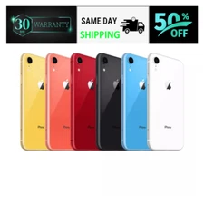 Apple iPhone XR 64GB 4G LTE Unlocked Verizon iOS T-Mobile Black/Red/Yellow/Blue