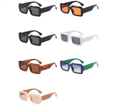 Modische Sonnenbrille mit quadratischem Gestell Damen Herren Luxus Retro Vintage 