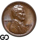 1922-D Lincoln Cent Wheat Penny, Great Superb Gem BU++