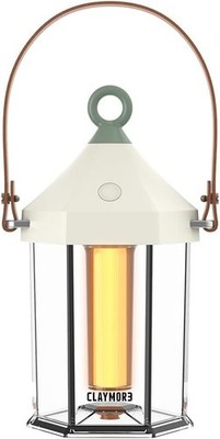 CLAYMORE Cabin Lamp (Ivory) Aesthetic Portable Lantern, Power Bank 640 Lumens