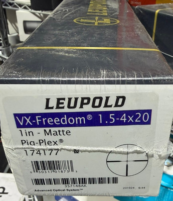 Leupold 174177 VX-Freedom 1.5-4x20 Rifle Scope, 1'' Tube, Pig-Plex Reticle - NEW
