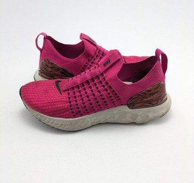 Womens Nike Phantom React Athletic Slip On Pink Running Shoes DQ7649-600 Size 8