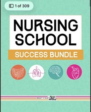 Popular Nursing School Success Bundle Study G...