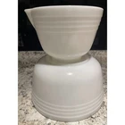 VTG Pyrex White Glass Mixing Bowl(s) For Hamilton Beach Mixer Racine Wisconsin