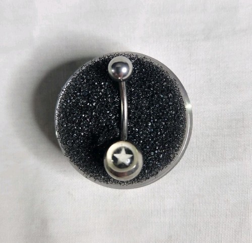 14 Gauge Star Ball Belly Button Ring Body Piercing Jewelry