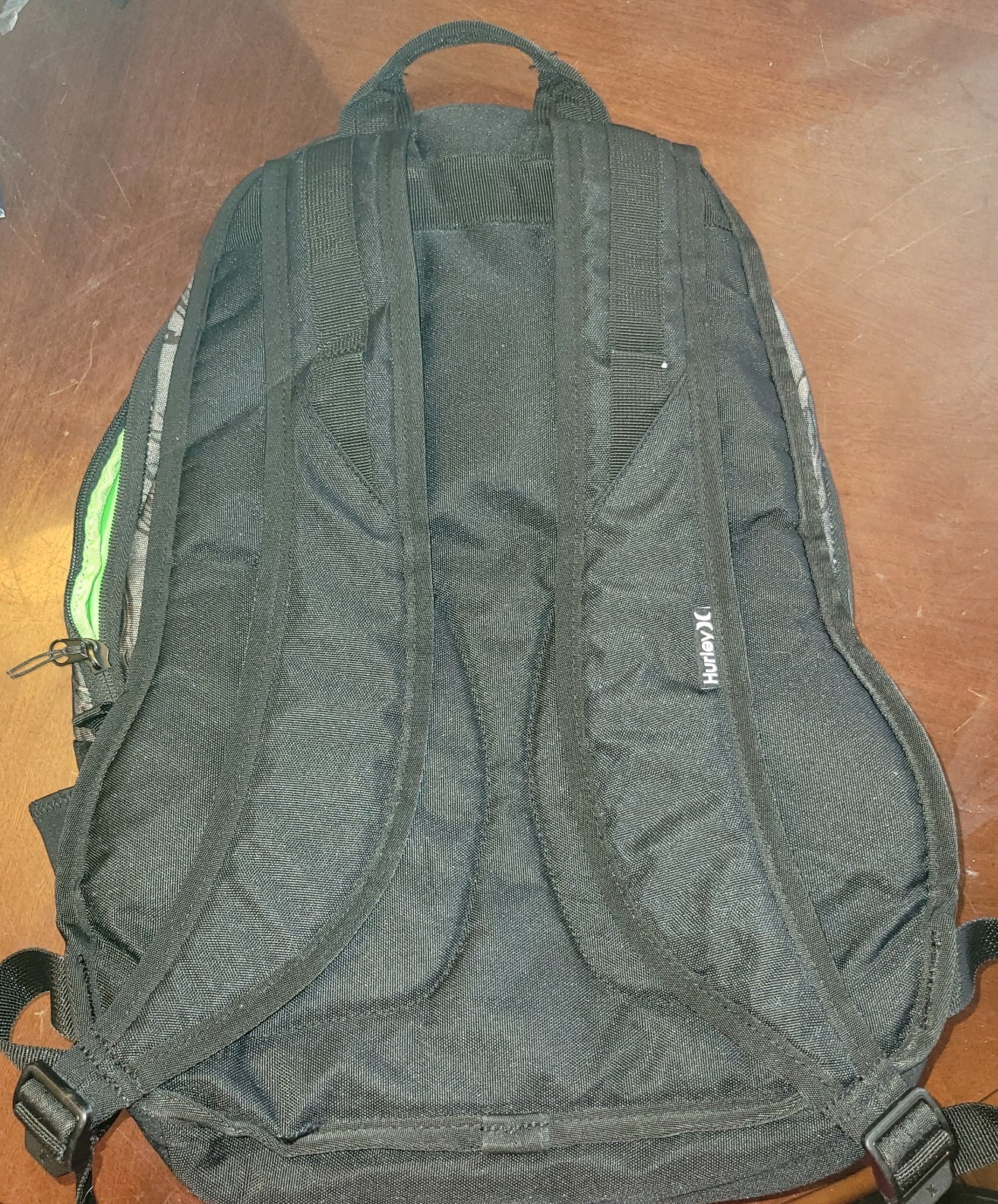 Hurley Multipocket Backpack Black/Gray Adjustable… - image 2