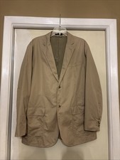 EUC MEN S POLO RALPH LAUREN BEIGE SPORT COAT BLAZER SIZE 42 REGULAR BEIGE KHAKI