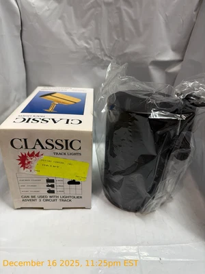 Lightolier Track Lights 9430BK Cylinder Track Head Black