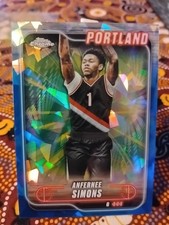 Anfernee Simons, Base - 2023-24 Topps Chrome Sapphire Basketball