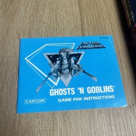 Ghosts 'n Goblins Hangtab 5 Screw Nintendo NES Complete in Box CIB