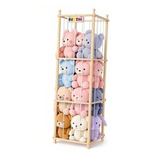 Stuffed Animal Storage  Organizer Wooden Stuffed Animals Zoo with Large