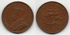 Südafrika Penny 1936 George V. ss